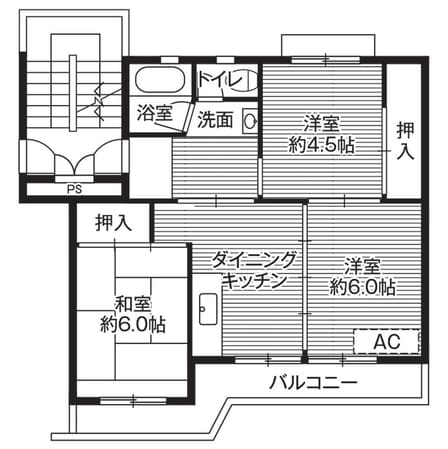 ビレッジハウス境港第三1号棟 (502号室)の物件間取画像